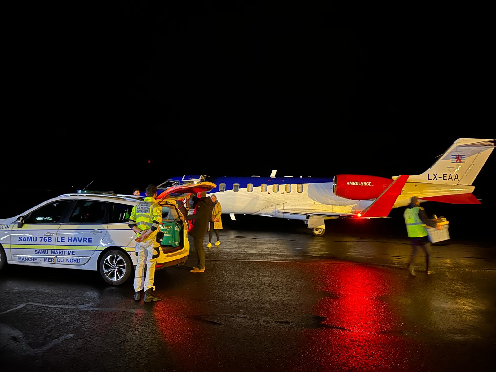 Luxembourg Air Rescue helicopter